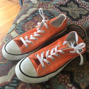 Orange converse size 9 women